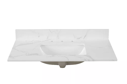 Calacatta Engineered Marble Vanity Top