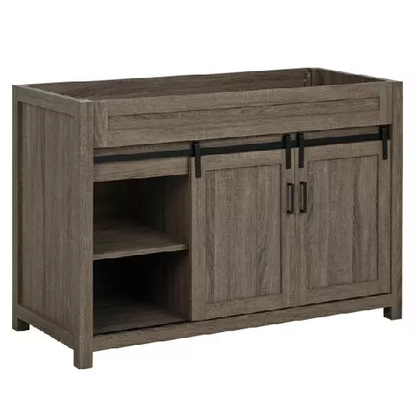 Chesterton 48" Freestanding Bathroom Vanity with White Quartz Top and Vitreous China Undermount Sink