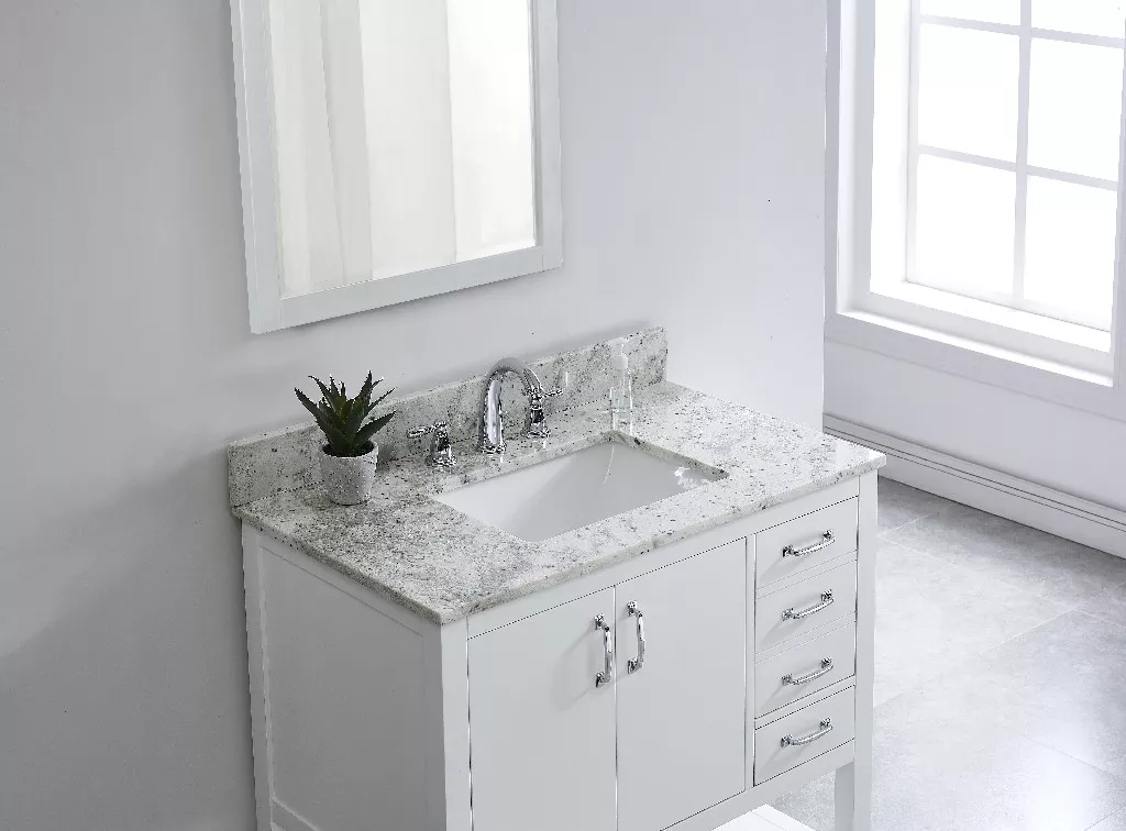 Glacier White Granite Vanity Top