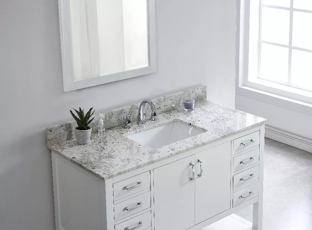 Glacier White Granite Vanity Top