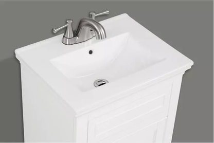 Lola 20" Freestanding Bathroom Vanity with Porcelain Integrated Sink Top