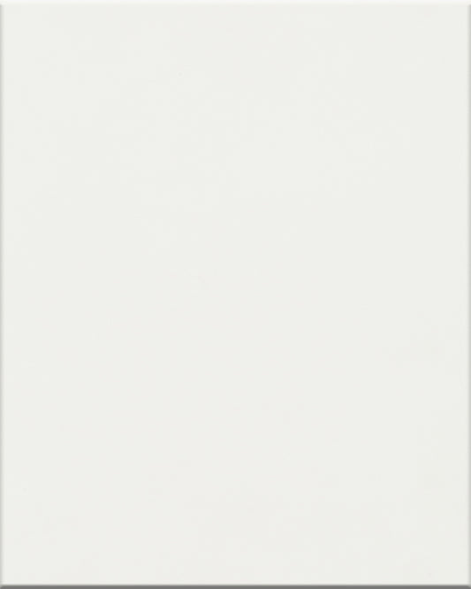 Arctic White European kitchen cabinet door sample in MDF, European frameless full overlay, BX Collection
