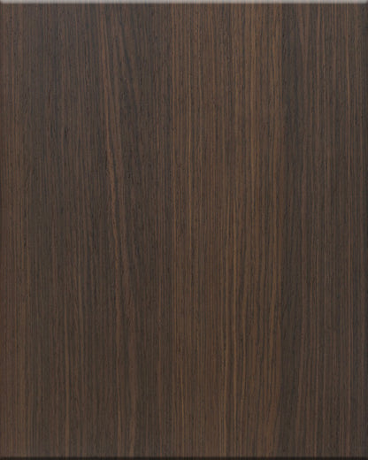 Espresso Oak European kitchen cabinet door sample in MDF, European frameless full overlay, BX Collection