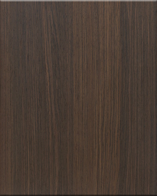 Espresso Oak European kitchen cabinet door sample in MDF, European frameless full overlay, BX Collection