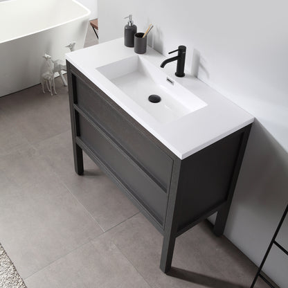 Annecy 36" Freestanding Bathroom Vanity with Reinforced Acrylic Integrated Sink Top