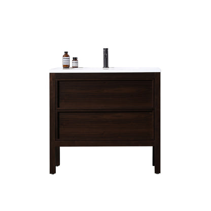 Annecy 36" Freestanding Bathroom Vanity with Reinforced Acrylic Integrated Sink Top
