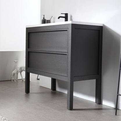 Annecy 36" Freestanding Bathroom Vanity with Reinforced Acrylic Integrated Sink Top