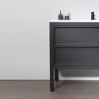Annecy 36" Freestanding Bathroom Vanity with Reinforced Acrylic Integrated Sink Top