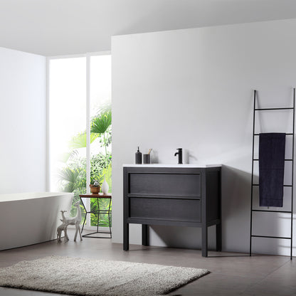 Annecy 36" Freestanding Bathroom Vanity with Reinforced Acrylic Integrated Sink Top