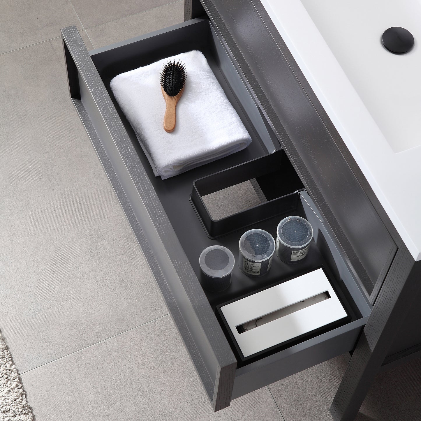 Annecy 36" Freestanding Bathroom Vanity with Reinforced Acrylic Integrated Sink Top