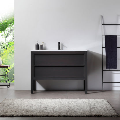 Annecy 48" Freestanding Bathroom Vanity with Reinforced Acrylic Integrated Sink Top