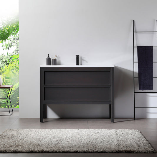 Annecy 48" Freestanding Bathroom Vanity with Reinforced Acrylic Integrated Sink Top