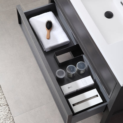 Annecy 48" Freestanding Bathroom Vanity with Reinforced Acrylic Integrated Sink Top