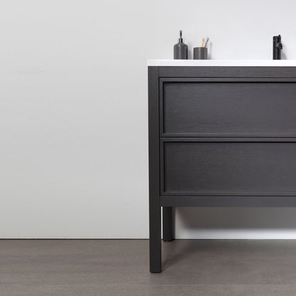 Annecy 48" Freestanding Bathroom Vanity with Reinforced Acrylic Integrated Sink Top