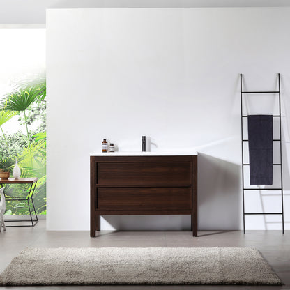 Annecy 48" Freestanding Bathroom Vanity with Reinforced Acrylic Integrated Sink Top
