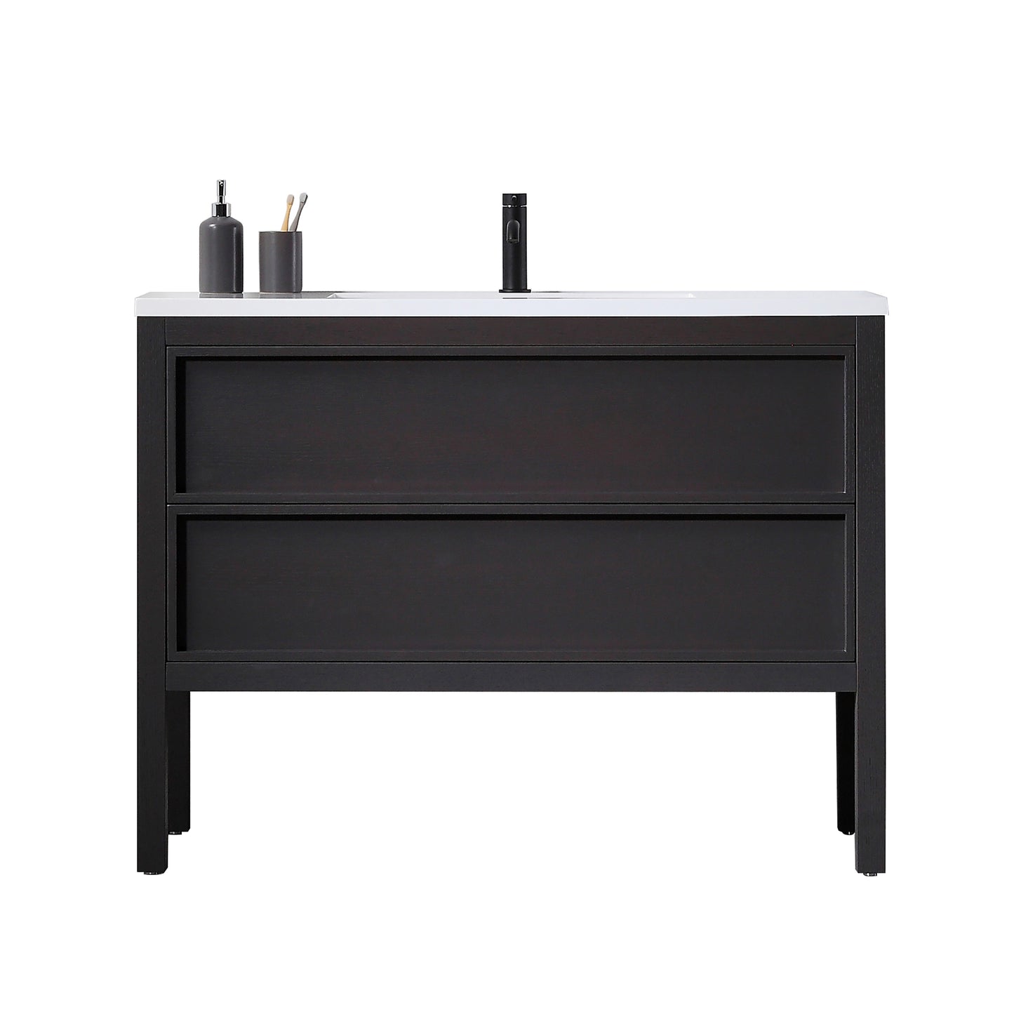 Annecy 48" Freestanding Bathroom Vanity with Reinforced Acrylic Integrated Sink Top