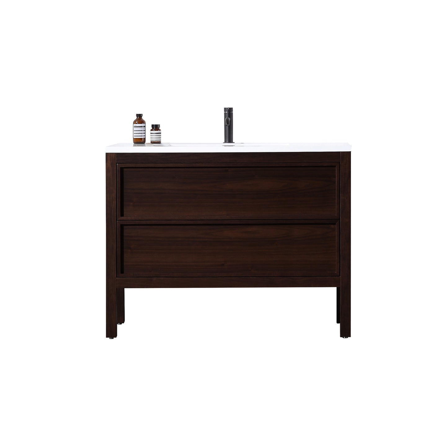 Annecy 48" Freestanding Bathroom Vanity with Reinforced Acrylic Integrated Sink Top