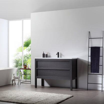 Annecy 48" Freestanding Bathroom Vanity with Reinforced Acrylic Integrated Sink Top