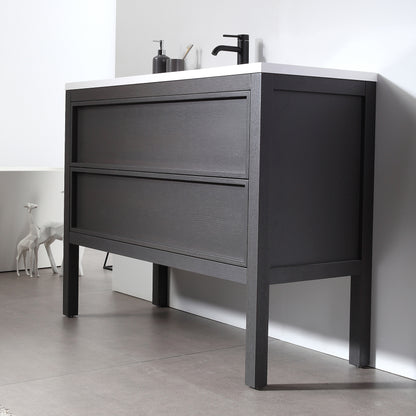 Annecy 48" Freestanding Bathroom Vanity with Reinforced Acrylic Integrated Sink Top
