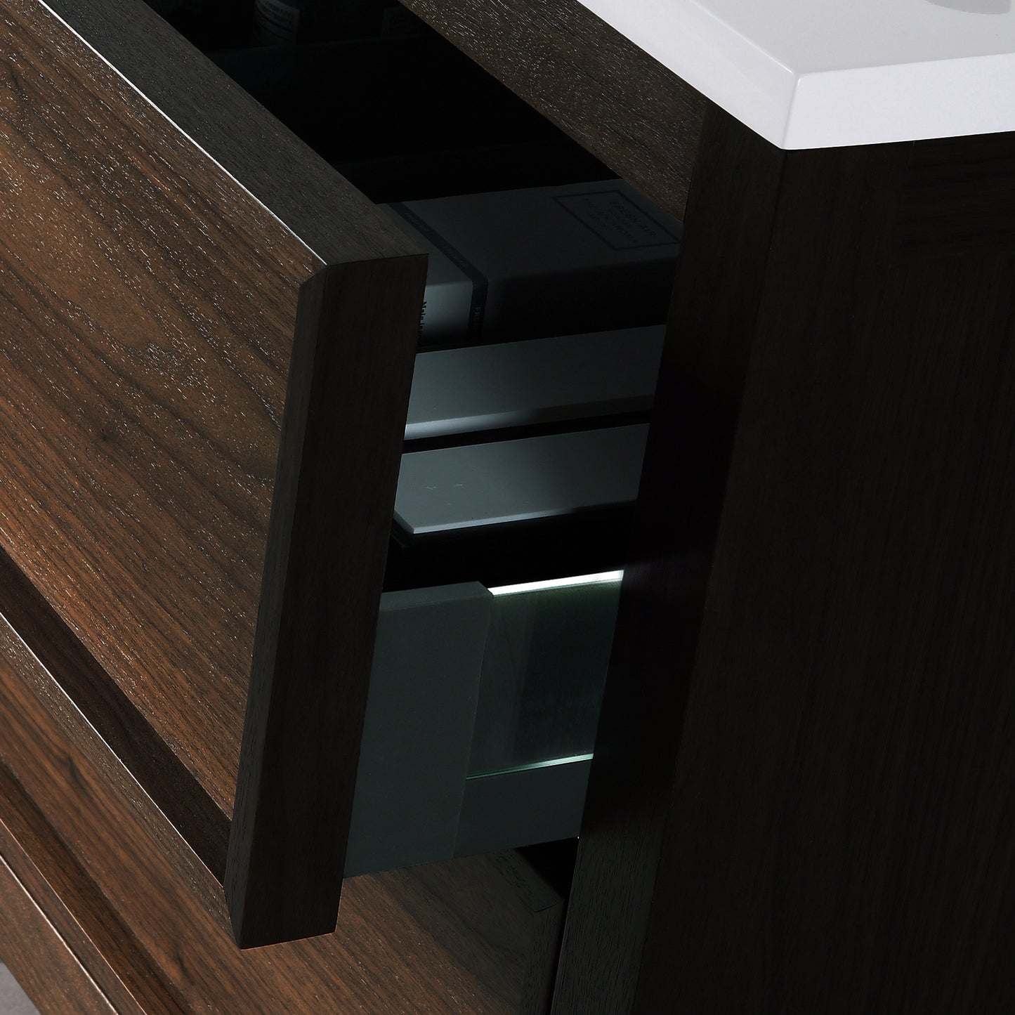 Annecy 55" Freestanding Bathroom Vanity with Reinforced Acrylic Integrated Sink Top