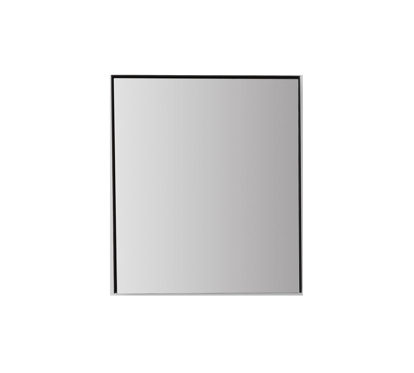 Bergen Medicine Cabinet without Bottom Shelf, Matte Black, 24 Inch