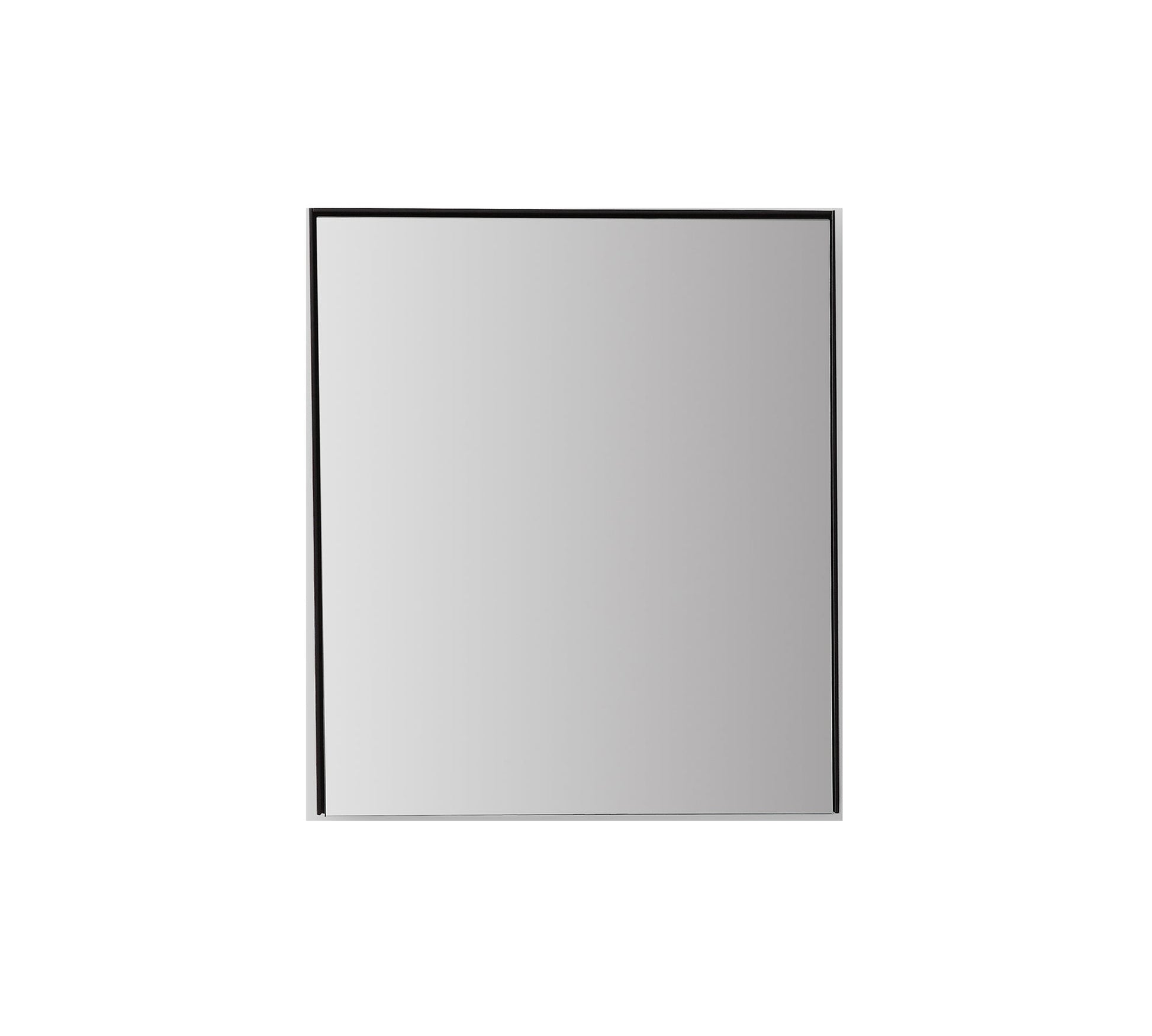 Bergen Medicine Cabinet without Bottom Shelf, Matte Black, 24 Inch