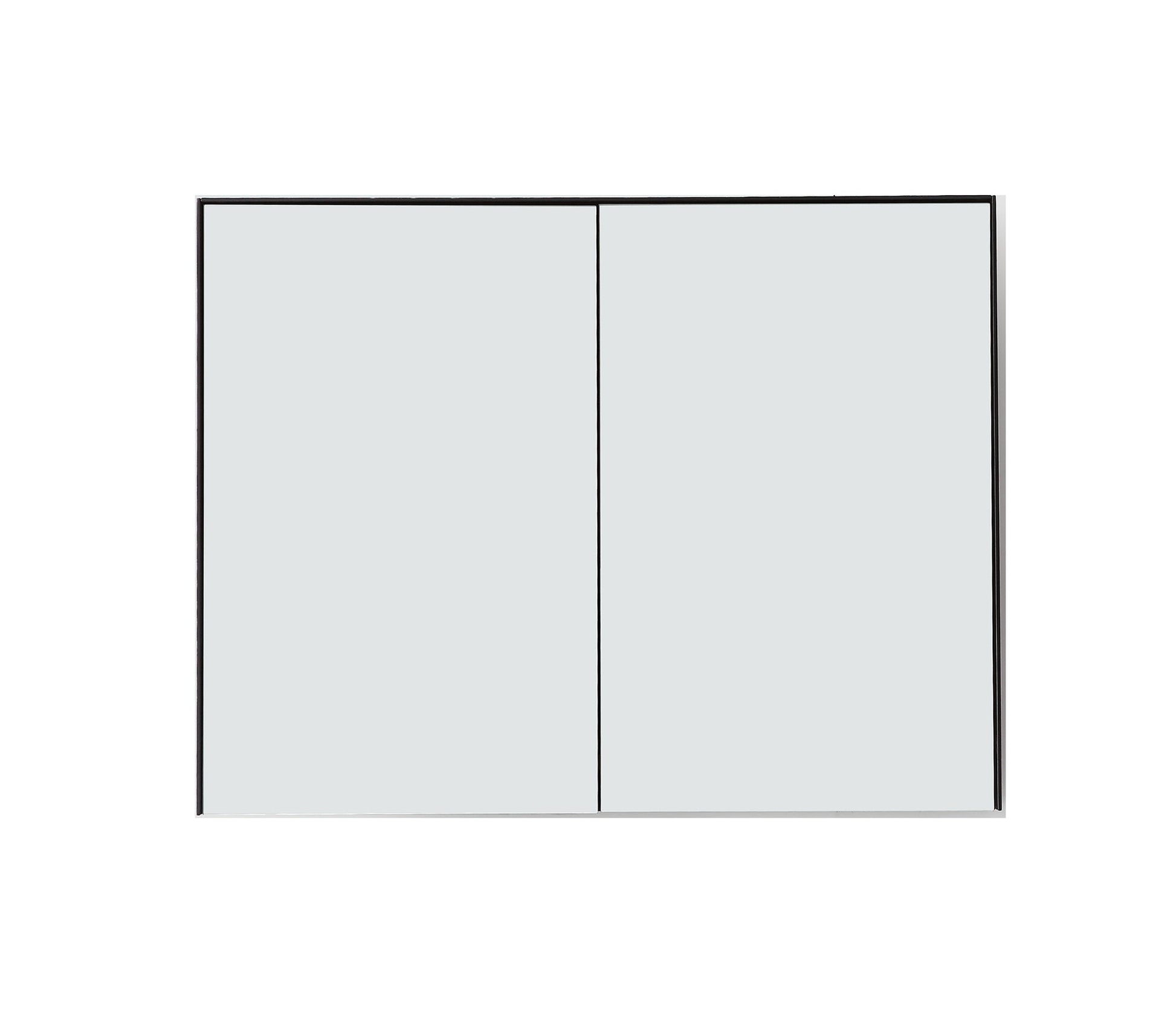 Bergen Medicine Cabinet without Bottom Shelf, Matte Black, 36 Inch