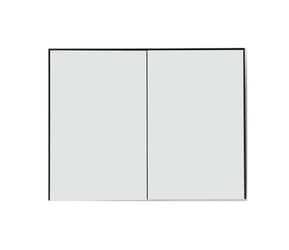 Bergen Medicine Cabinet without Bottom Shelf, Matte Black, 36 Inch