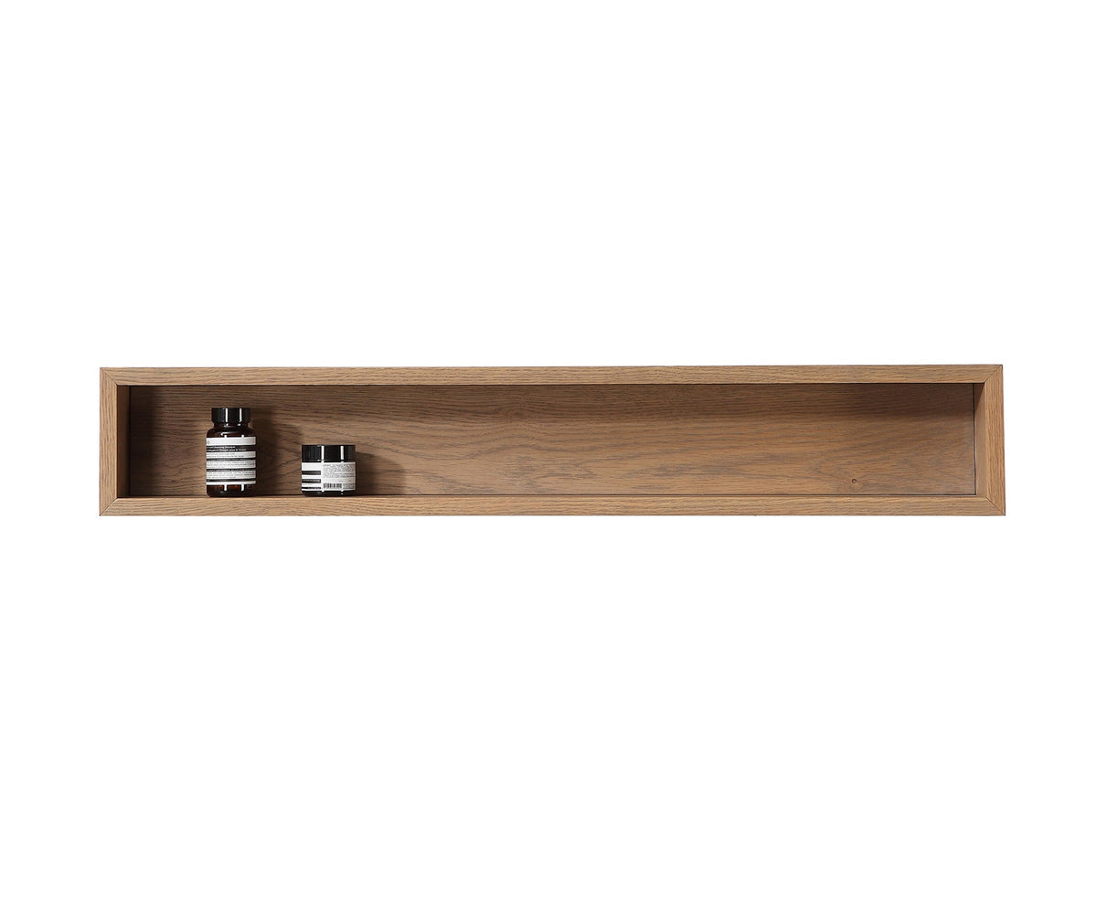 Bergen Wood Shelf, Pecan Oak, 36 Inch