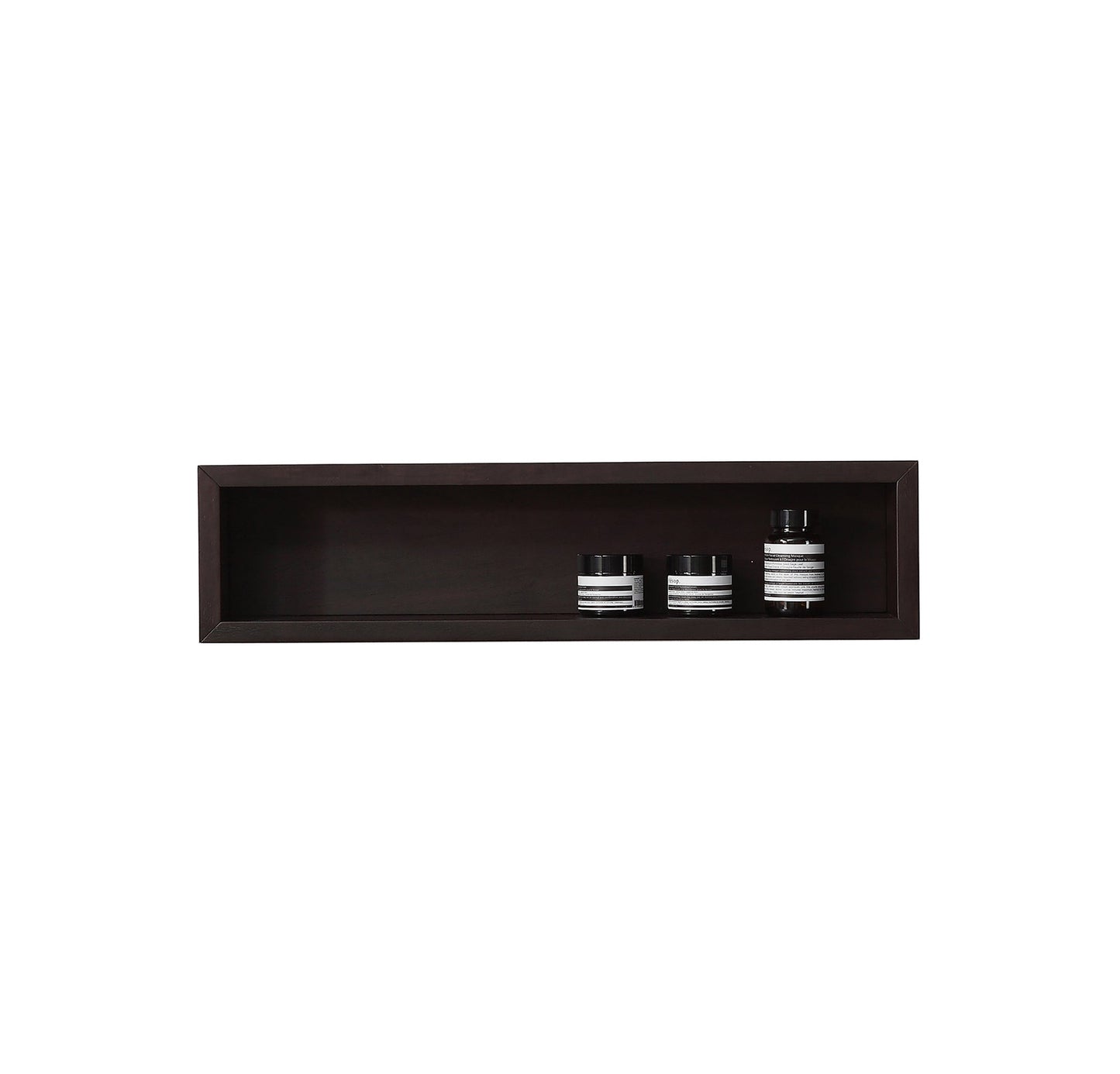 Bergen Wood Shelf, Dark Walnut, 24 Inch