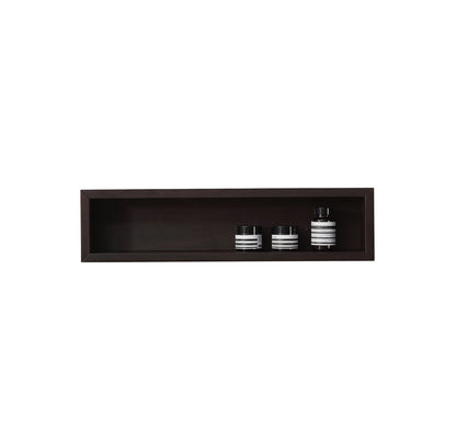 Bergen Wood Shelf, Dark Walnut, 24 Inch