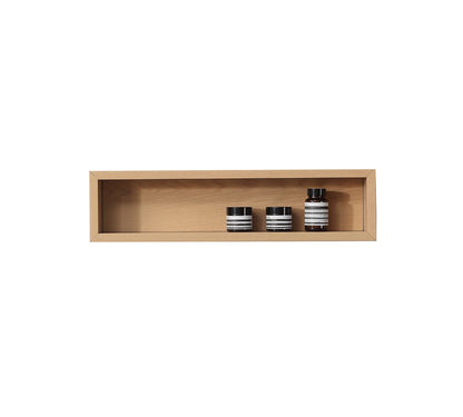Bergen Wood Shelf, White Wash Oak, 24 Inch