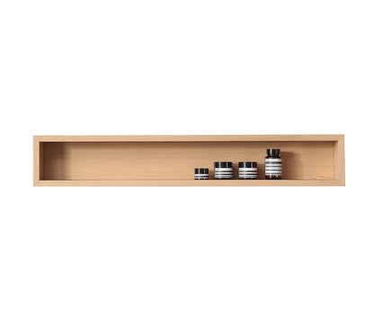 Bergen Wood Shelf, White Wash Oak, 36 Inch