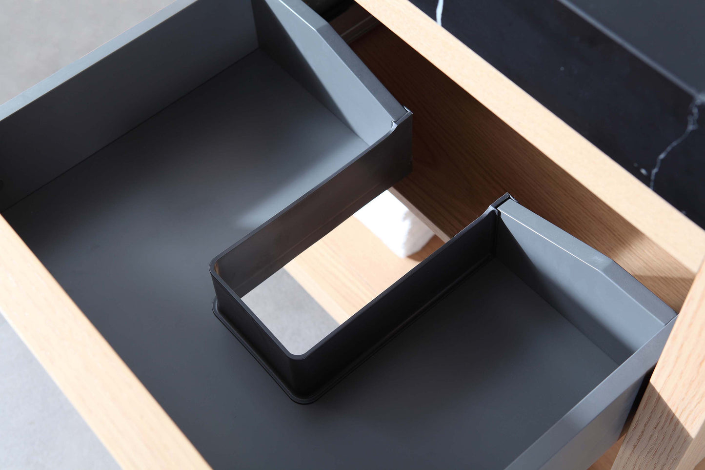 Bibury 36" Freestanding Bathroom Vanity with Black Marquina Quartz Integrated Sink Top