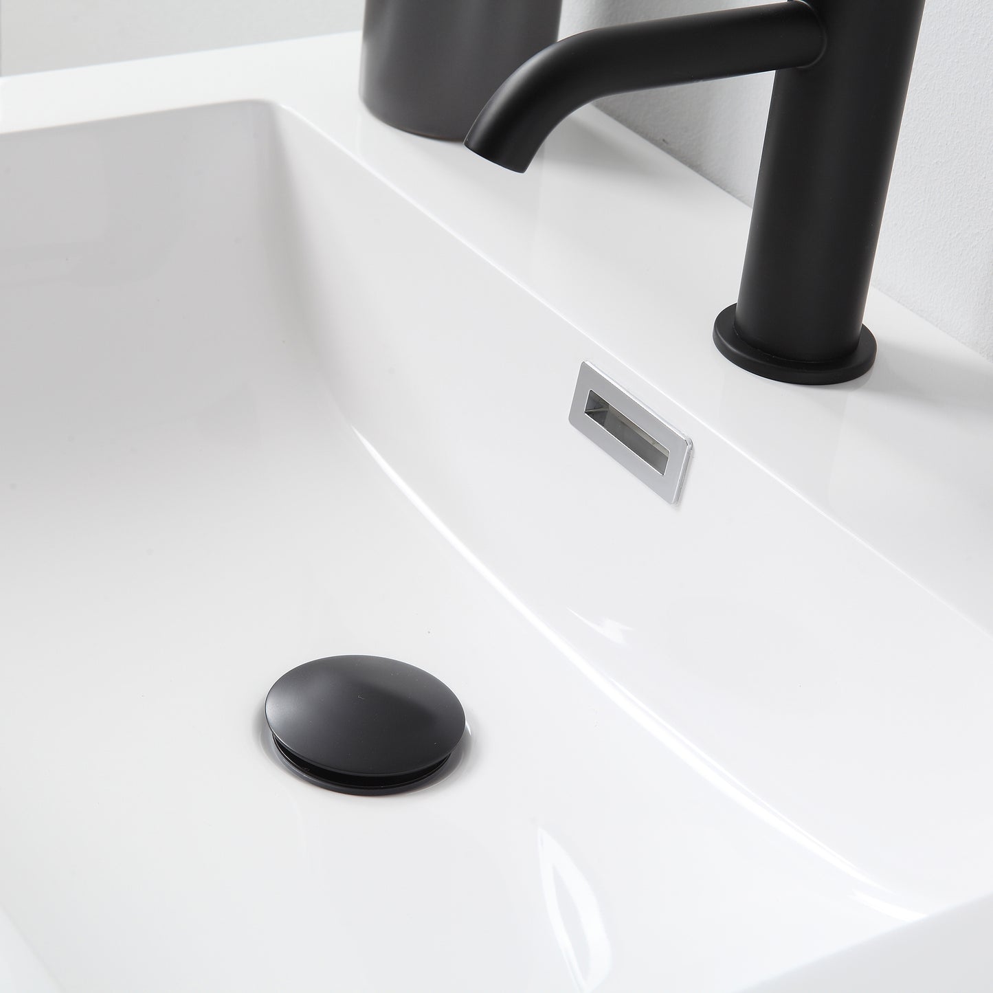 Colmar 24" Wall Mounted Bathroom Vanity with Reinforced Acrylic Integrated Sink Top