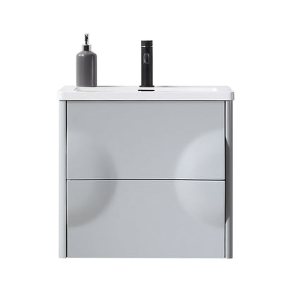 Colmar 24" Wall Mounted Bathroom Vanity with Reinforced Acrylic Integrated Sink Top