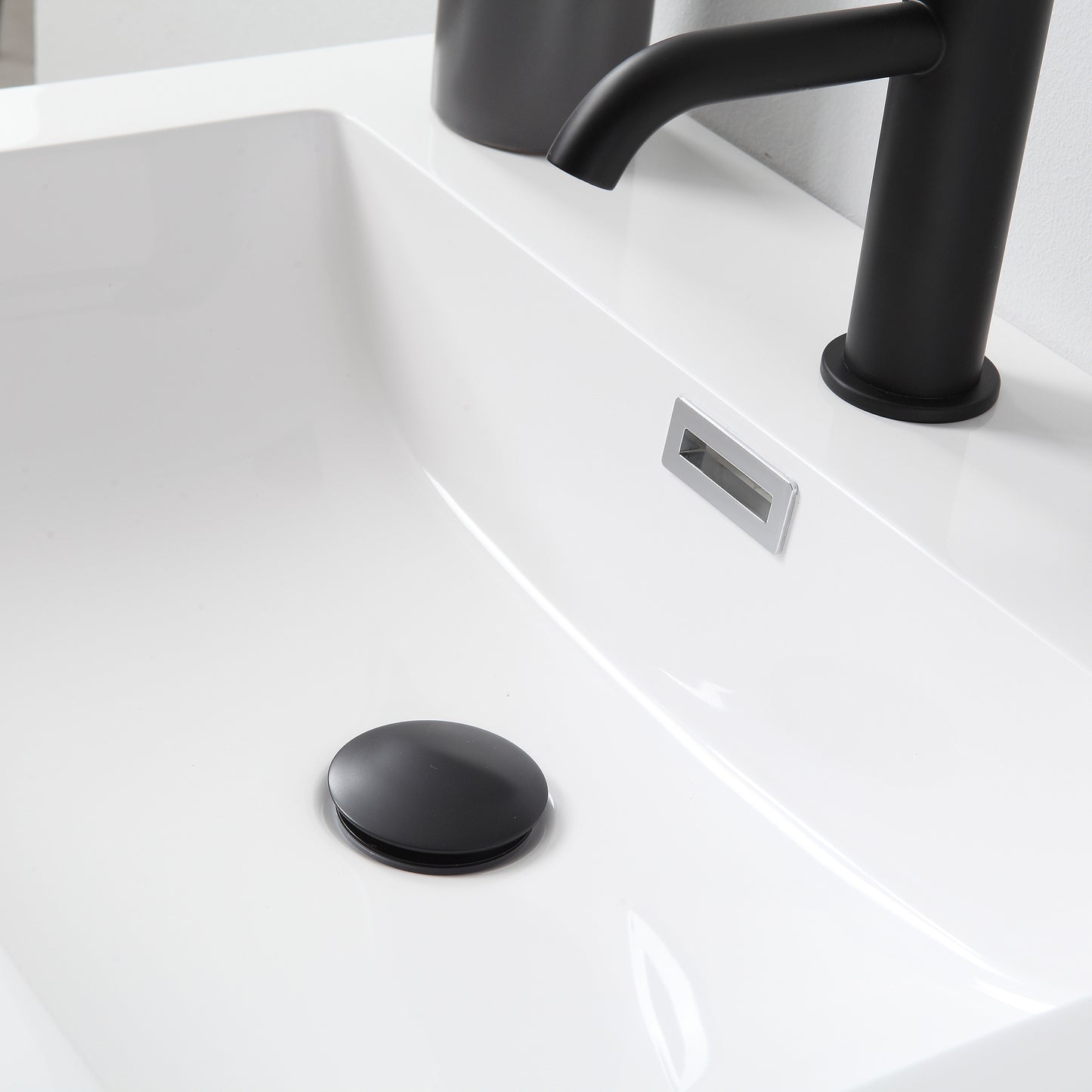 Colmar 24" Wall Mounted Bathroom Vanity with Reinforced Acrylic Integrated Sink Top