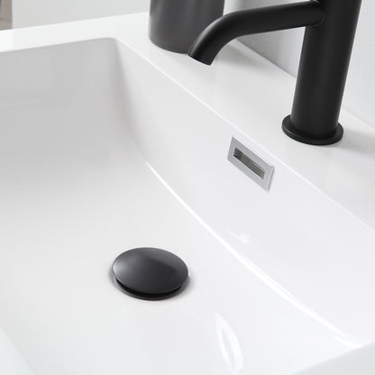Colmar 24" Wall Mounted Bathroom Vanity with Reinforced Acrylic Integrated Sink Top