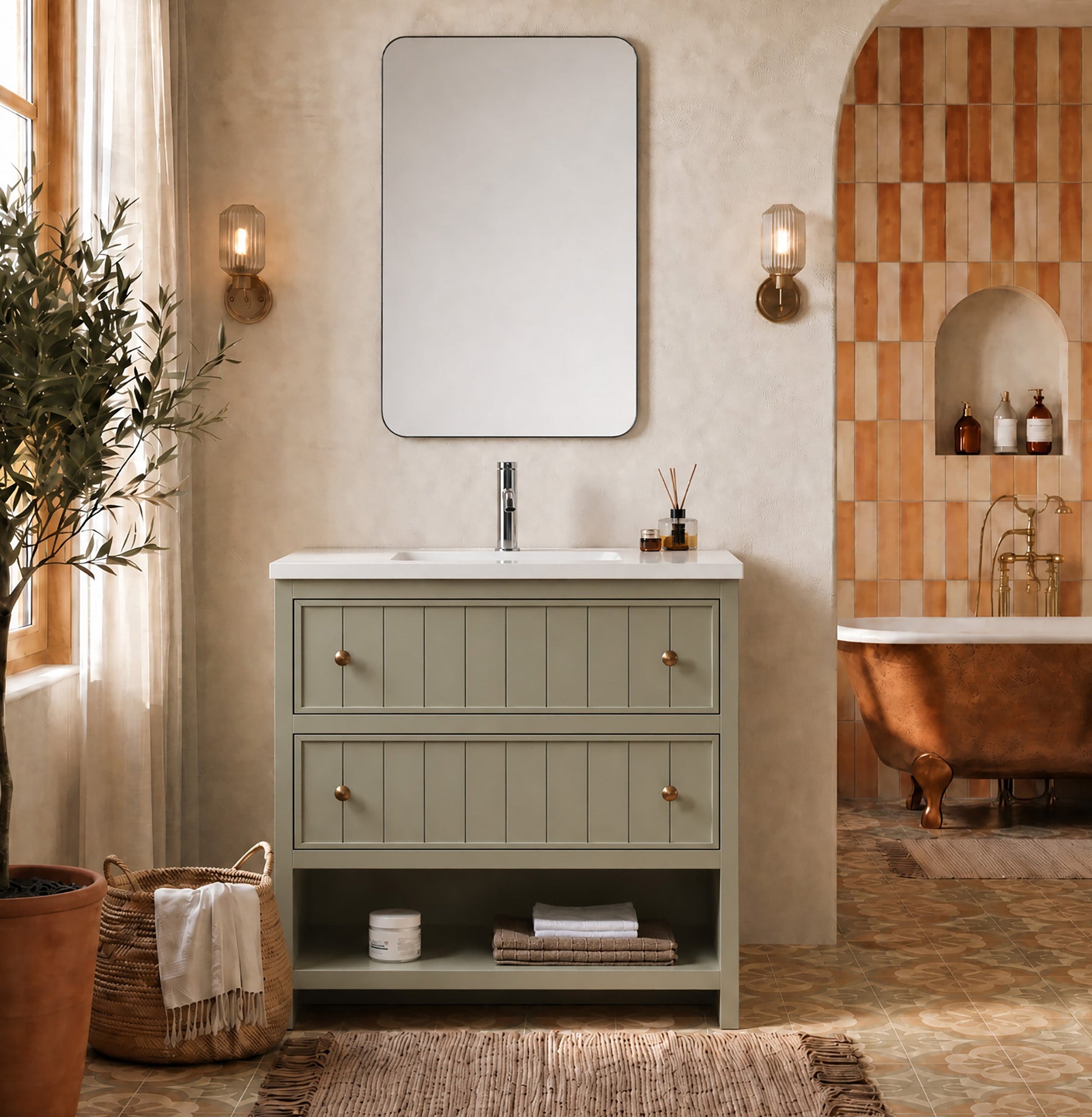Rennes 36" Vintage Olive