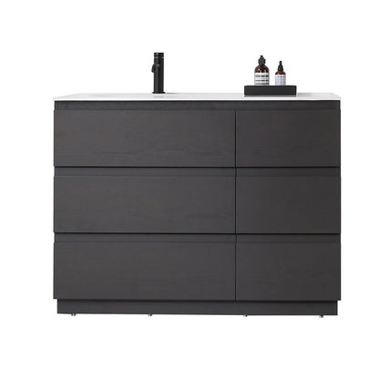 Rothenburg 42" Freestanding Bathroom Vanity with Premium Grade ATH Matte Solid Surface Integrated Sink Top