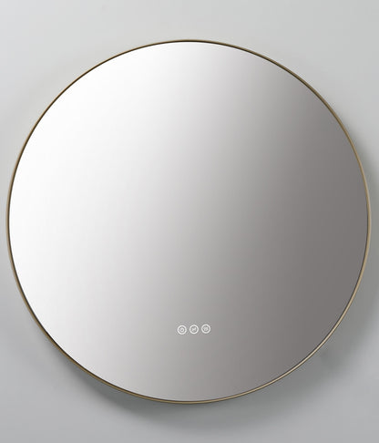 Shell Mirror 36" / Dark Gold / LED