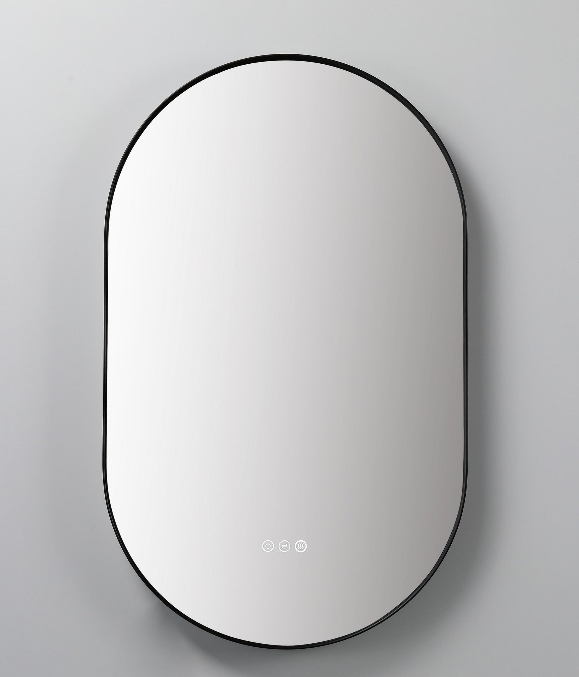 Shell Mirror 24" / Matte Black / LED