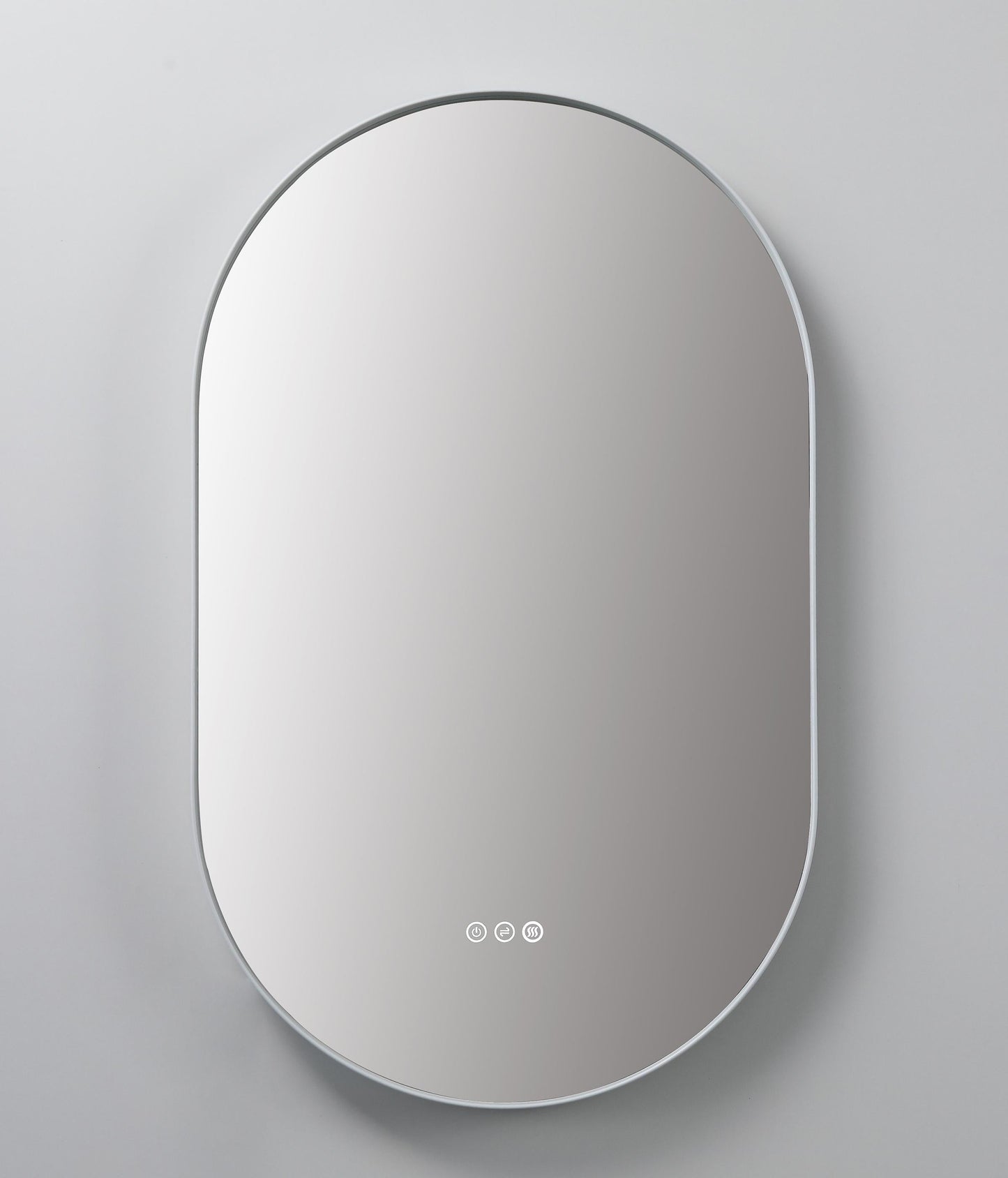 Shell Mirror 24" / Matte White / LED