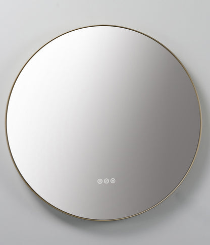Shell Mirror 30" / Dark Gold / LED