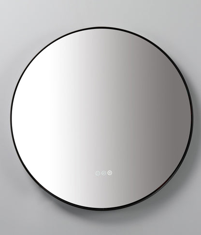 Shell Mirror 30" / Matte Black / LED