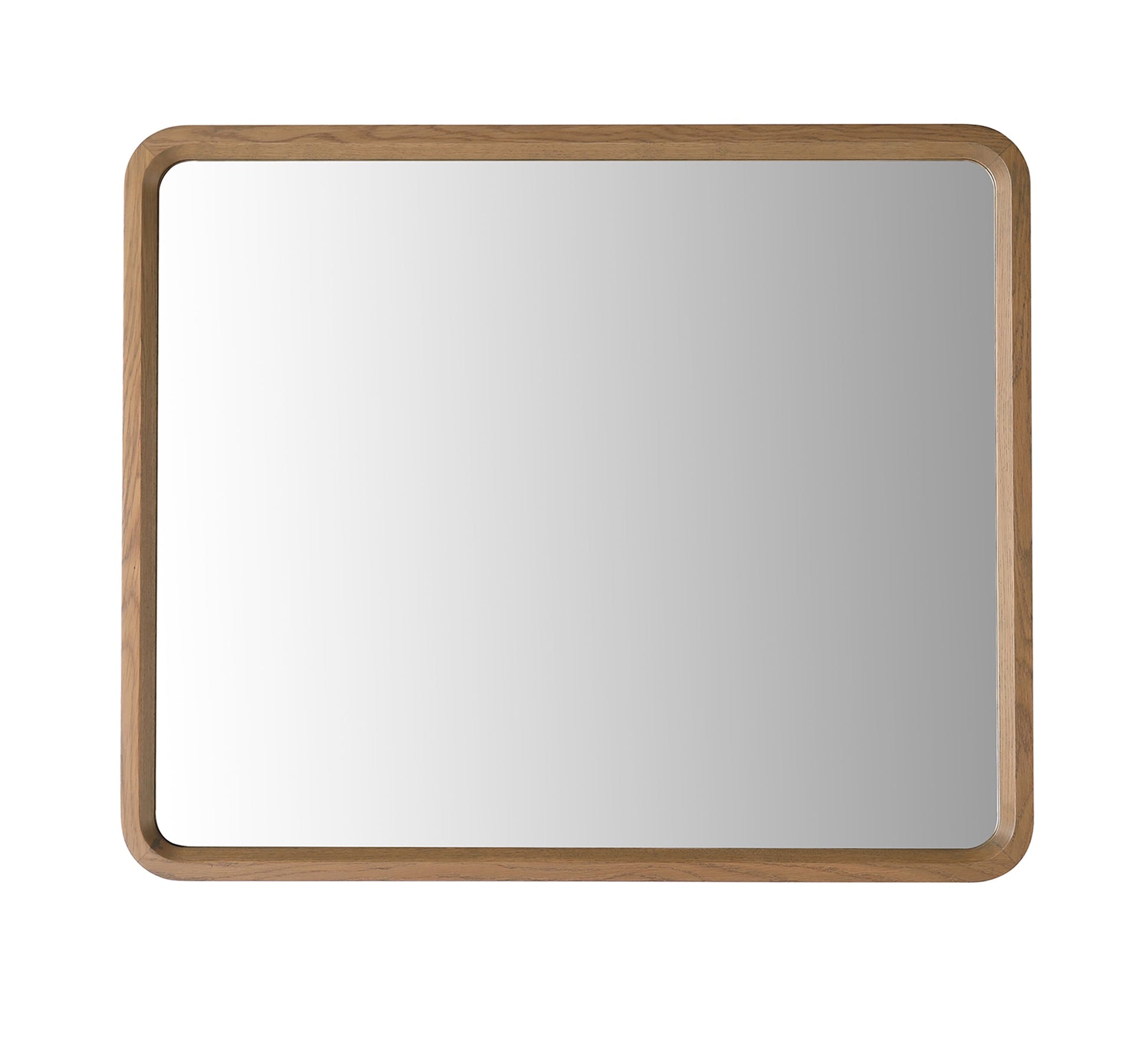 Vela Framed Mirror 36" / Pecan Oak