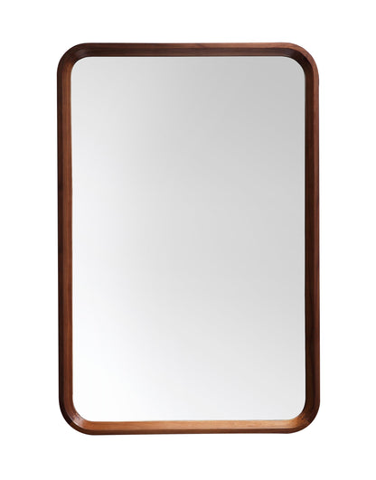 Vela Mirror, Walnut, 24 inch