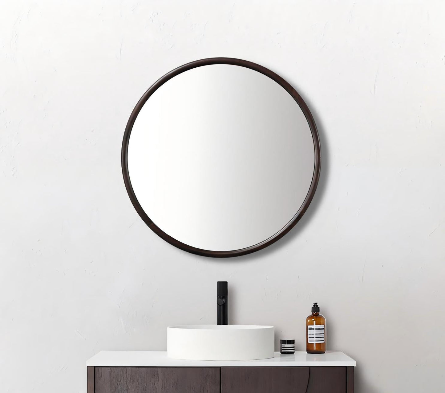 Zen Mirror 30" / Dark Walnut / Non-LED