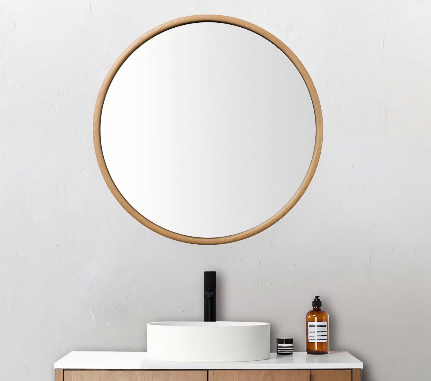 Zen Mirror 30" / Pecan Oak / Non-LED