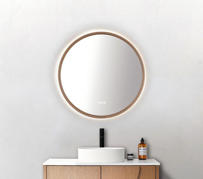 Zen Mirror 30" / Pecan Oak / LED